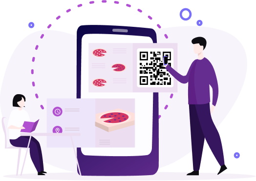 QR-код для меню ресторану.